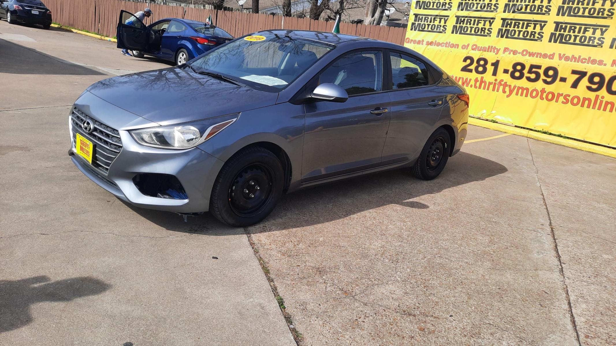 2019 Hyundai Accent (3KPC24A33KE) , located at 16710 Clay Rd., Houston, TX, 77084, (281) 859-7900, 29.834864, -95.656166 - Photo #0